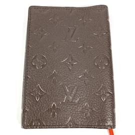 Louis Vuitton-Louis Vuitton Monogram Empreinte Tri-fold Book Cover-Brown