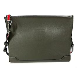 Christian Louboutin-Sac 2WAY en cuir kaki Christian Louboutin-Kaki