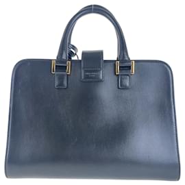 Yves Saint Laurent-Yves Saint Laurent Cassandra Black Tote Bag-Black
