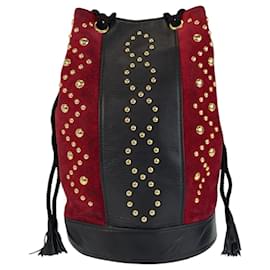 Yves Saint Laurent-Yves Saint Laurent Vintage Shoulder Bag-Black,Red