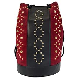 Yves Saint Laurent-Yves Saint Laurent Vintage Shoulder Bag-Black,Red