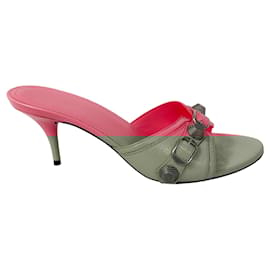 Balenciaga-Sandale en cuir Balenciaga Cagole 70 rose-Rose