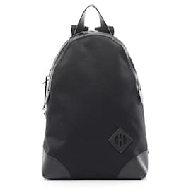 Hermès-Hermes Toile Vivre/Veau Swift Sac a Dos Allback Backpack BTS009AU Stamp B (2023)-Black