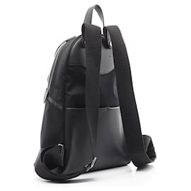 Hermès-Hermes Toile Vivre/Veau Swift Sac a Dos Allback Backpack BTS009AU Stamp B (2023)-Black