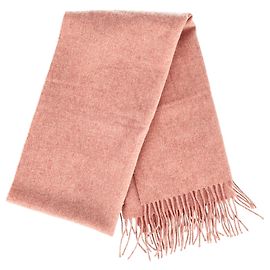 Bufanda con flecos Acne Studios en lana melocotón Melocotón