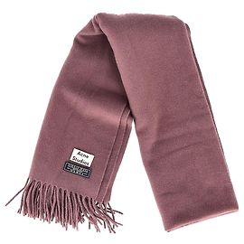 Cachecol com franjas Acne Studios em lã rosa Marrom Rosa