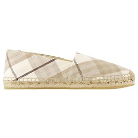Lf Mews Espadrilles - Burberry - Leinen - Beige Braun Beige