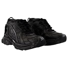 Balenciaga-Baskets Ripstop Runner - Balenciaga - Synthétique - Noir-Noir