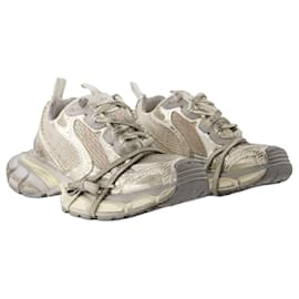 Balenciaga-3XL Sneakers - Balenciaga - Mesh - Eggshell-Brown,Beige