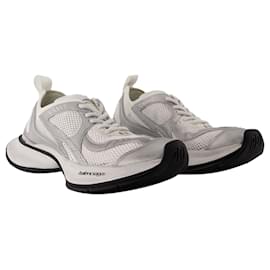 Balenciaga-Baskets Circuit - Balenciaga - Synthétique - Blanc/Argent-Blanc