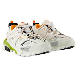 Balenciaga-Track Sneakers - Balenciaga - Synthetic - White/Orange-White