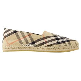 Lf Mews Espadrilles - Burberry - Lin - Beige Marron Beige