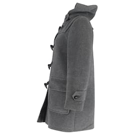 Burberry-Burberry Brit Minstead Toggle Coat in Grey Wool -Grey