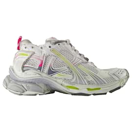 Balenciaga-Baskets Gradient Runner - Balenciaga - Synthétique - Blanc-Blanc