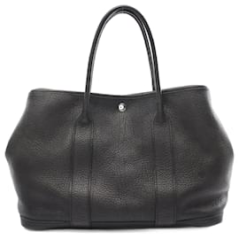 Hermès-Sac Tote Garden Party PM Noir Stamp N (2010) de Hermes Negonda-Noir