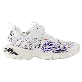 Balenciaga-Track Sneakers - Balenciaga - Nylon - Blanc-Blanc