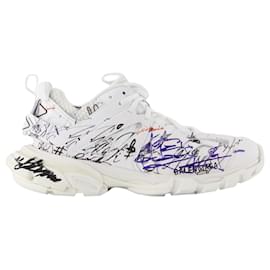 Balenciaga-Track Sneakers - Balenciaga - Nylon - Blanc-Blanc