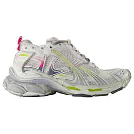 Balenciaga-Baskets Gradient Runner - Balenciaga - Synthétique - Blanc-Blanc