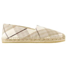 Lf Mews Espadrilles - Burberry - Lin - Beige Marron Beige