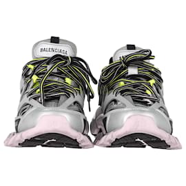 Balenciaga-Baskets Balenciaga Track Runner en néoprène jaune et gris-Jaune