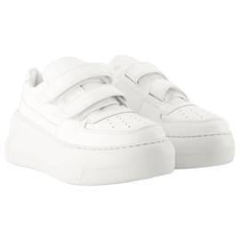 Acne-Steffey U Friend Sneakers - Acne Studios - Leather - White-White