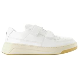Acne-Steffey U Friend Sneakers - Acne Studios - Leather - White-White
