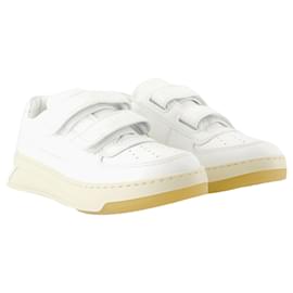 Acne-Steffey U Friend Sneakers - Acne Studios - Leather - White-White