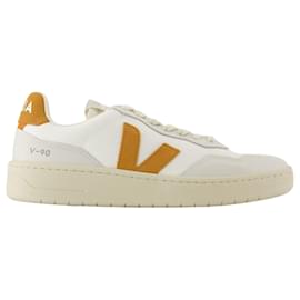 Veja-V-90 Sneakers - Veja - Nylon - White-White