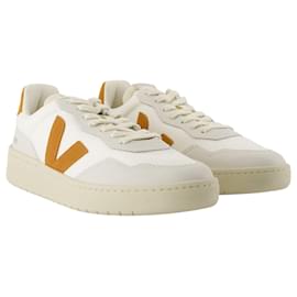 Veja-V-90 Sneakers - Veja - Nylon - White-White