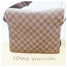 Louis Vuitton-Louis Vuitton Damier Ebene Naviglio Shoulder Bag N45255-Brown