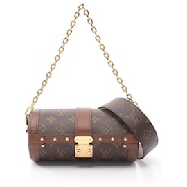 Louis Vuitton-Louis Vuitton Monogram Papillon Trunk Shoulder Bag M57835-Brown