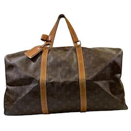 Louis Vuitton-Louis Vuitton Monogram Sac Souple 55 Boston Bag M41622-Brown