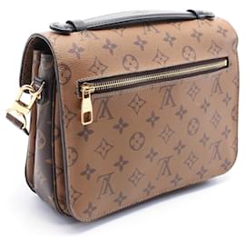 Louis Vuitton-Louis Vuitton Monogram Reverse Pochette Metis Handbag M44876-Brown