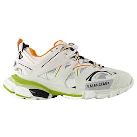 Balenciaga-Track Sneakers - Balenciaga - Synthétique - Blanc/Orange-Blanc
