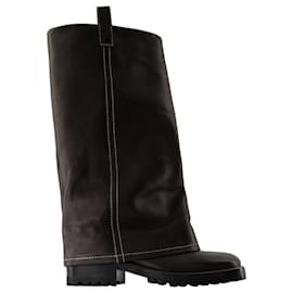 Botas com fivela - Acne Studios - Couro - Marrom Marrom