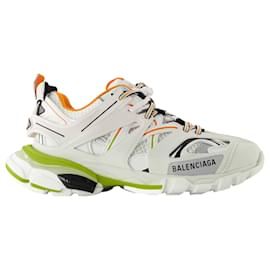 Balenciaga-Track Sneakers - Balenciaga - Synthetic - White/Orange-White