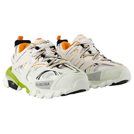 Balenciaga-Track Sneakers - Balenciaga - Synthétique - Blanc/Orange-Blanc