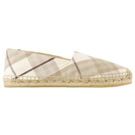 Espadrilles Lf Mews - Burberry - Lino - Beige Castaño Beige