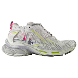 Balenciaga-Baskets Gradient Runner - Balenciaga - Synthétique - Blanc-Blanc