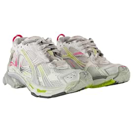 Balenciaga-Baskets Gradient Runner - Balenciaga - Synthétique - Blanc-Blanc