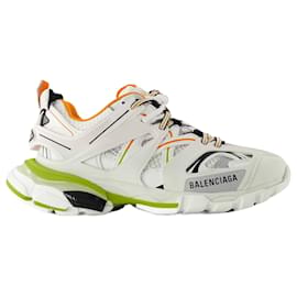 Balenciaga-Track Sneakers - Balenciaga - Synthetic - White/Orange-White