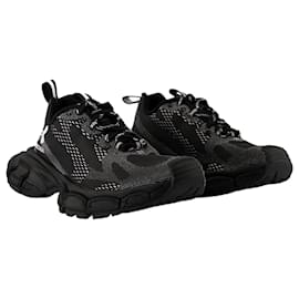 Balenciaga-Baskets 3XL - Balenciaga - Synthétique - Noir/Blanc-Noir