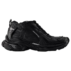 Balenciaga-Baskets Ripstop Runner - Balenciaga - Synthétique - Noir-Noir
