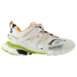Balenciaga-Track Sneakers - Balenciaga - Synthetic - White/Orange-White