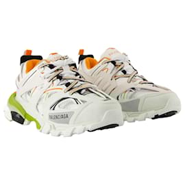 Balenciaga-Track Sneakers - Balenciaga - Synthétique - Blanc/Orange-Blanc