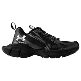 Balenciaga-Baskets 3XL - Balenciaga - Synthétique - Noir/Blanc-Noir