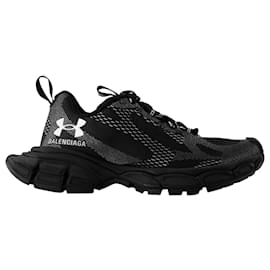 Balenciaga-Baskets 3XL - Balenciaga - Synthétique - Noir/Blanc-Noir