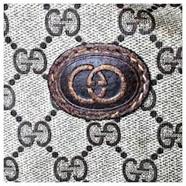 Gucci-Authentic Gucci Rare Special Order Monogram GG Rifle Holder we/ Shoulder Strap-Beige