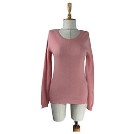 Autre Marque Dear Cashmere Pull-Blouse Rose Mélange Coton Cachemire M Rose