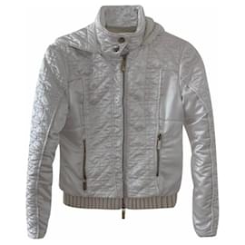 Christian Dior-Dior & Galliano 2009 cannage windbreaker jacket FR 38 USA 6-White